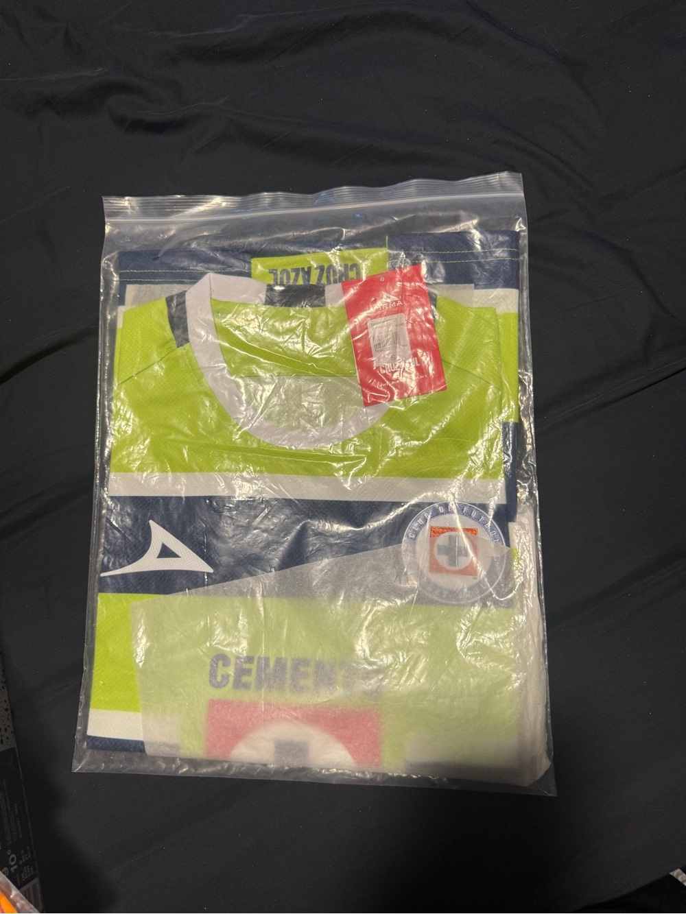 Cruz Azul Pirma Lime & Navy Short-Sleeve Soccer Jersey